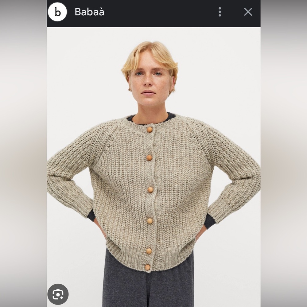 Babaa Cardigan No 5 in Mist - Picture 7 of 7